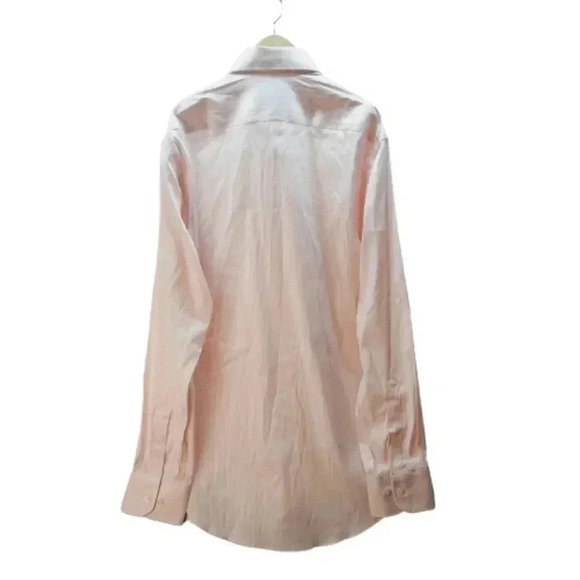 Bonobos Long-sleeved Button-up Slim Fit Light Pink White Checked Shirt - Picture 4 of 6